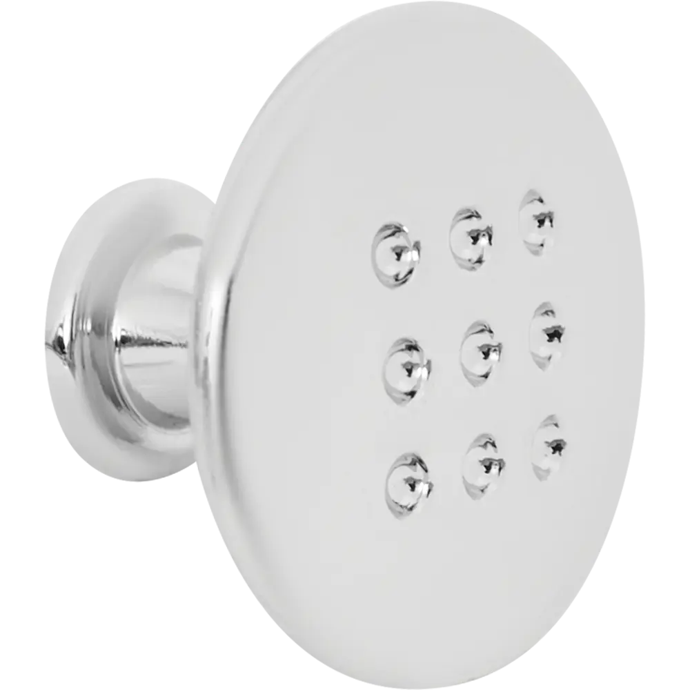 Мебельная ручка-кнопка Edson 3005 30x30 мм, цвет серебро STLM-2186480