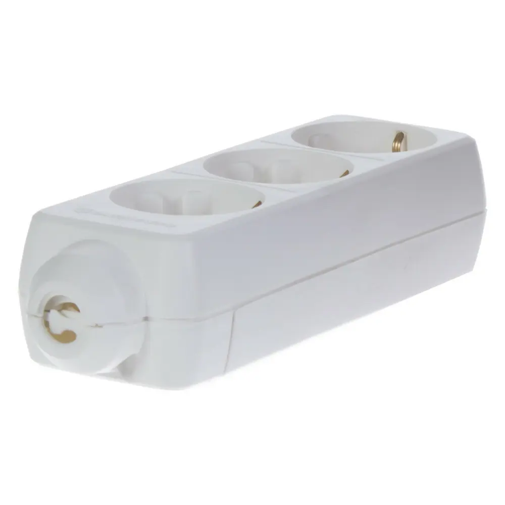 Колодка для удлинителя ЗАЩИТА ПРО с заземлением на 3 розетки 18832032 STLM-1104385