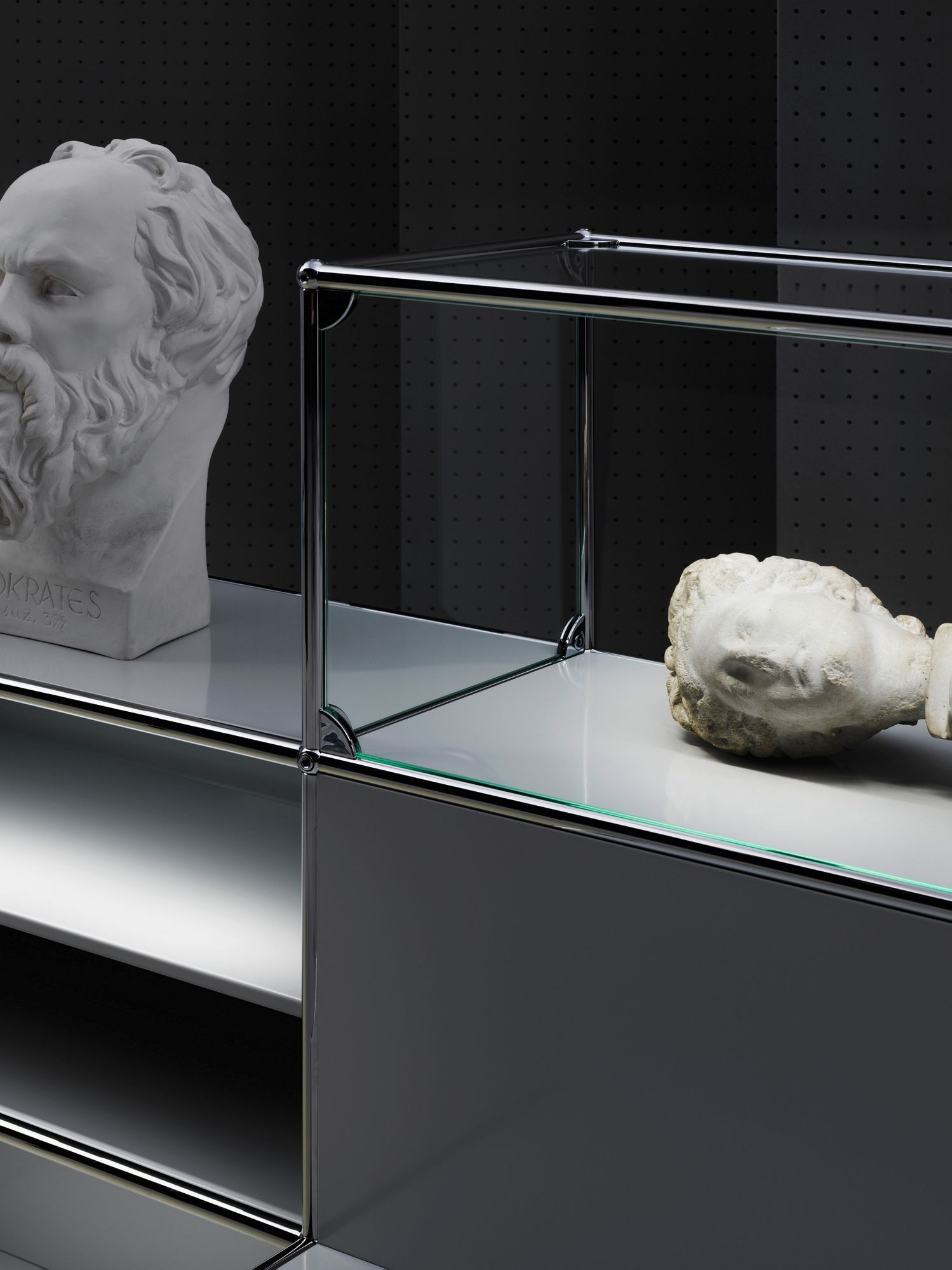 Модульная полка с освещением USM USM Haller E ARCH-00137296 - Вид №11