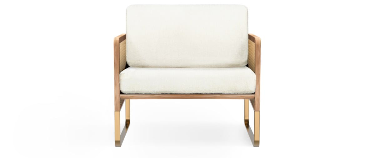 Винтажное стильное бархатное съемное мягкое кресло RED EDITION плетеная ARCH-00037426 - Вид №34