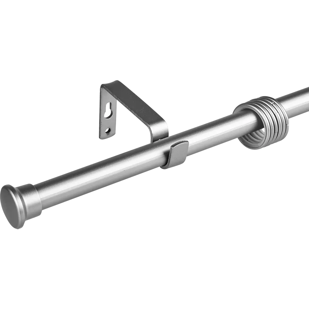 Настенный карниз раздвижной однорядный d19/16 мм 140-280 см металл цвет серебро 89362194 STLM-2150843 Santreyd 