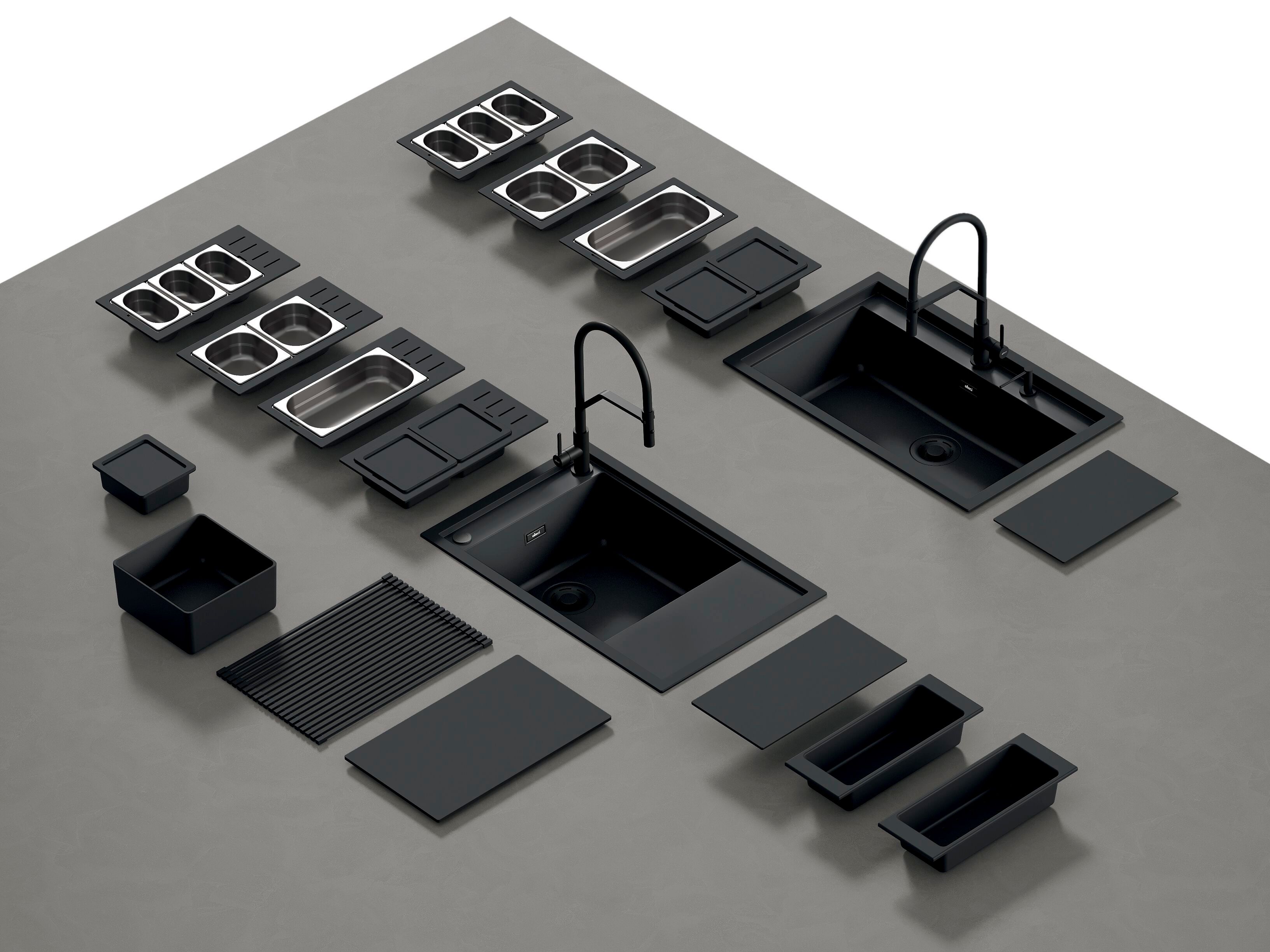 Lavello workstation in Keratek Elleci SINTESI ARCH-00054444 - Вид №1