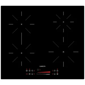 Электрическая варочная панель Garlyn H-7000 59 см 4 конфорки цвет черный
