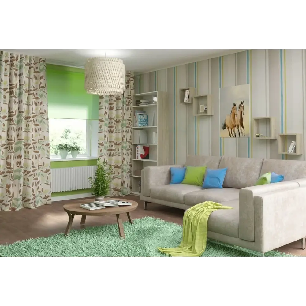 Штора рулонная Inspire «Шантунг», 140х175 см, цвет зелёный STLM-2203559 - Вид №8