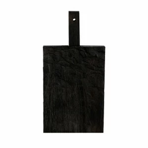 Разделочная доска деревянная прямоугольная с ручкой 36 см "Снег" черная FUGA ДОСКИ РАЗДЕЛОЧНЫЕ 123520 Чёрный