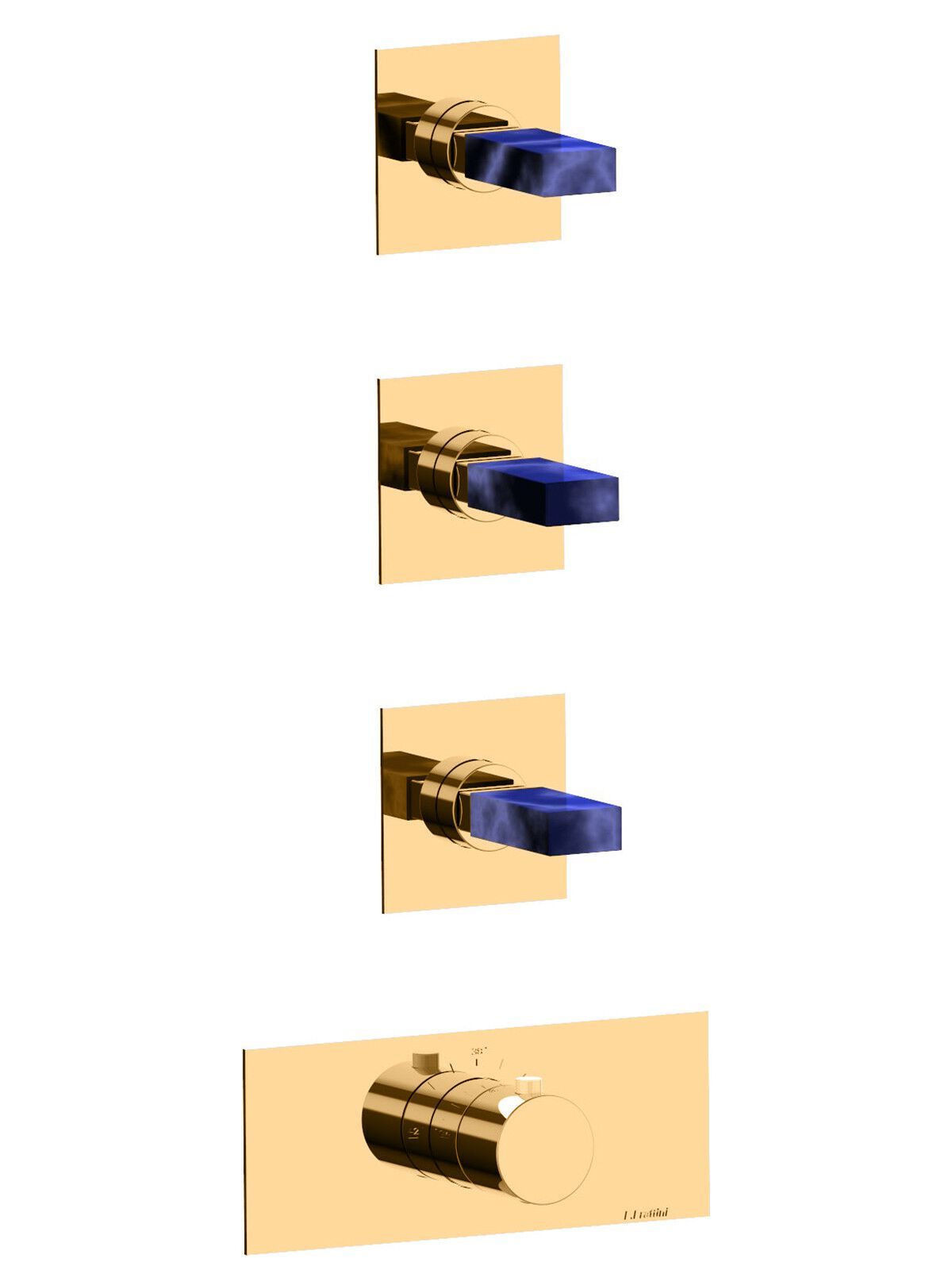 Термостатический встраиваемый смеситель для душа с 4 отверстиями Rubinetterie Frattini отдельная эстетика ARCH-00102952 - Вид №2