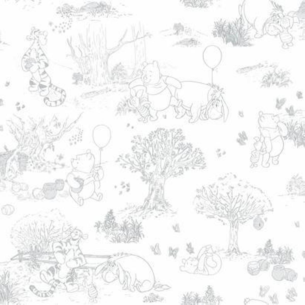 98256729 Обои бумажные 0.52 м цвет серый / серебристый DY0224 Disney 3 STLM-0609229 YORK WALLCOVERINGS