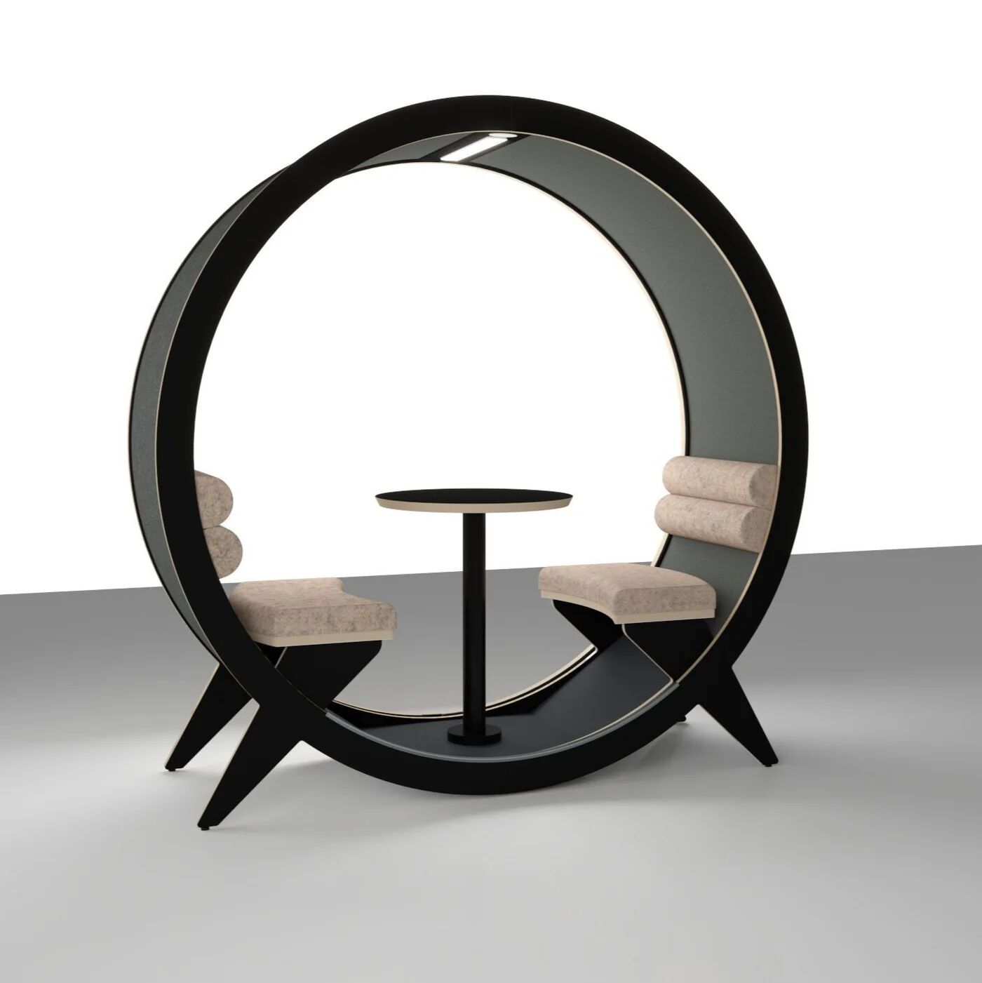 Акустический офисный остров со встроенным освещением BlockO.design BlockO TWO ARCH-00006866