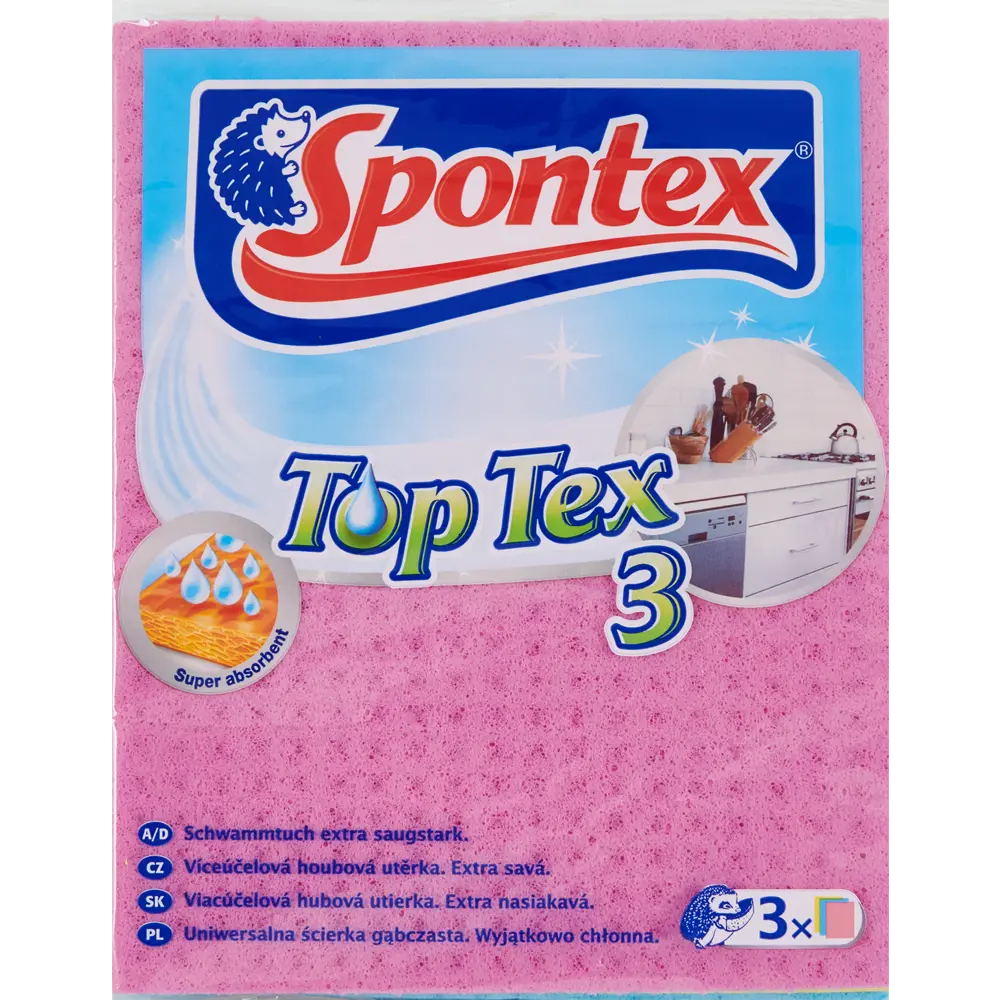 Салфетка целлюлозная Spontex Top Tex 3 шт STLM-2028459 - Вид №3