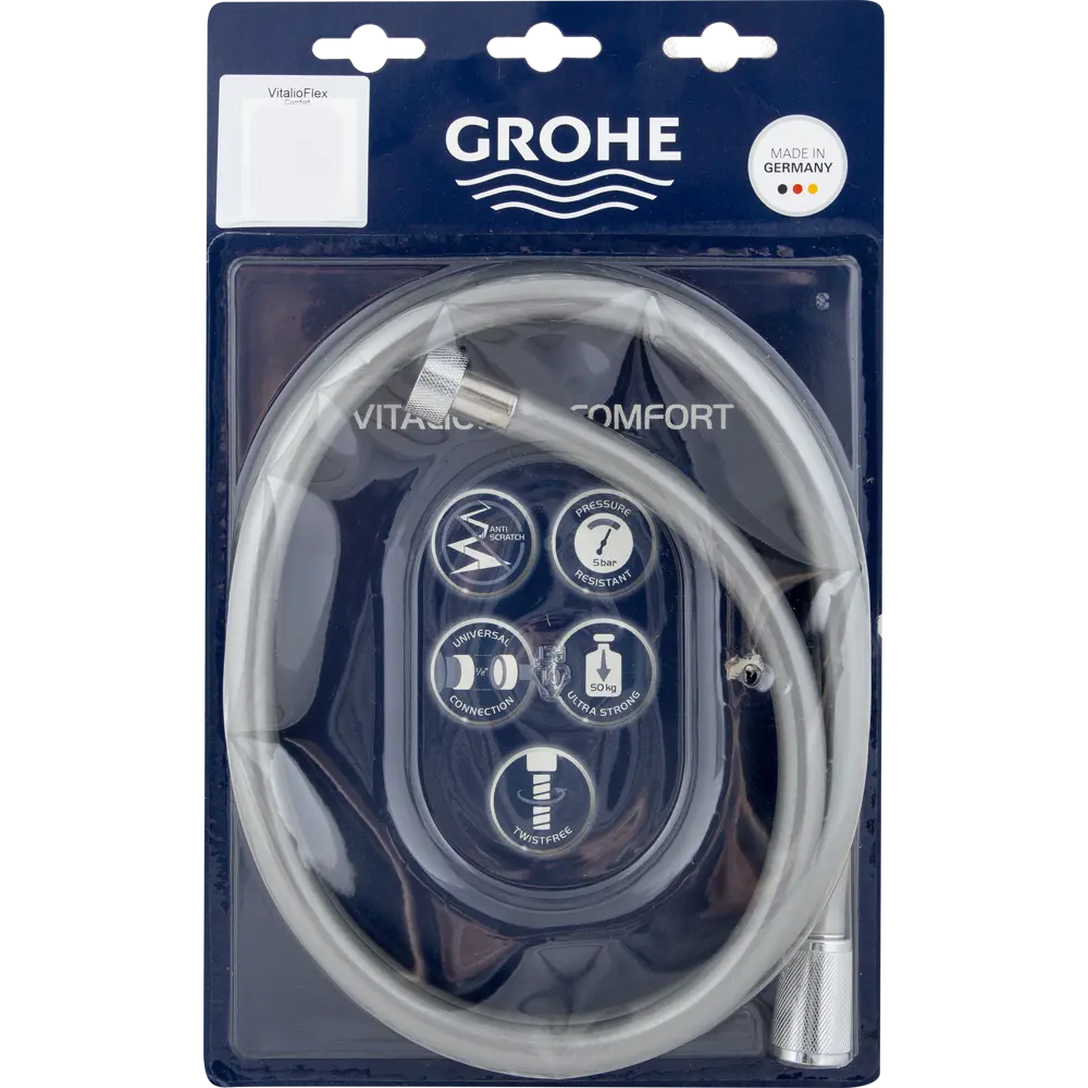 Шланг для душа Grohe 1.5 м ПВХ цвет хром STLM-2099844 - Вид №1
