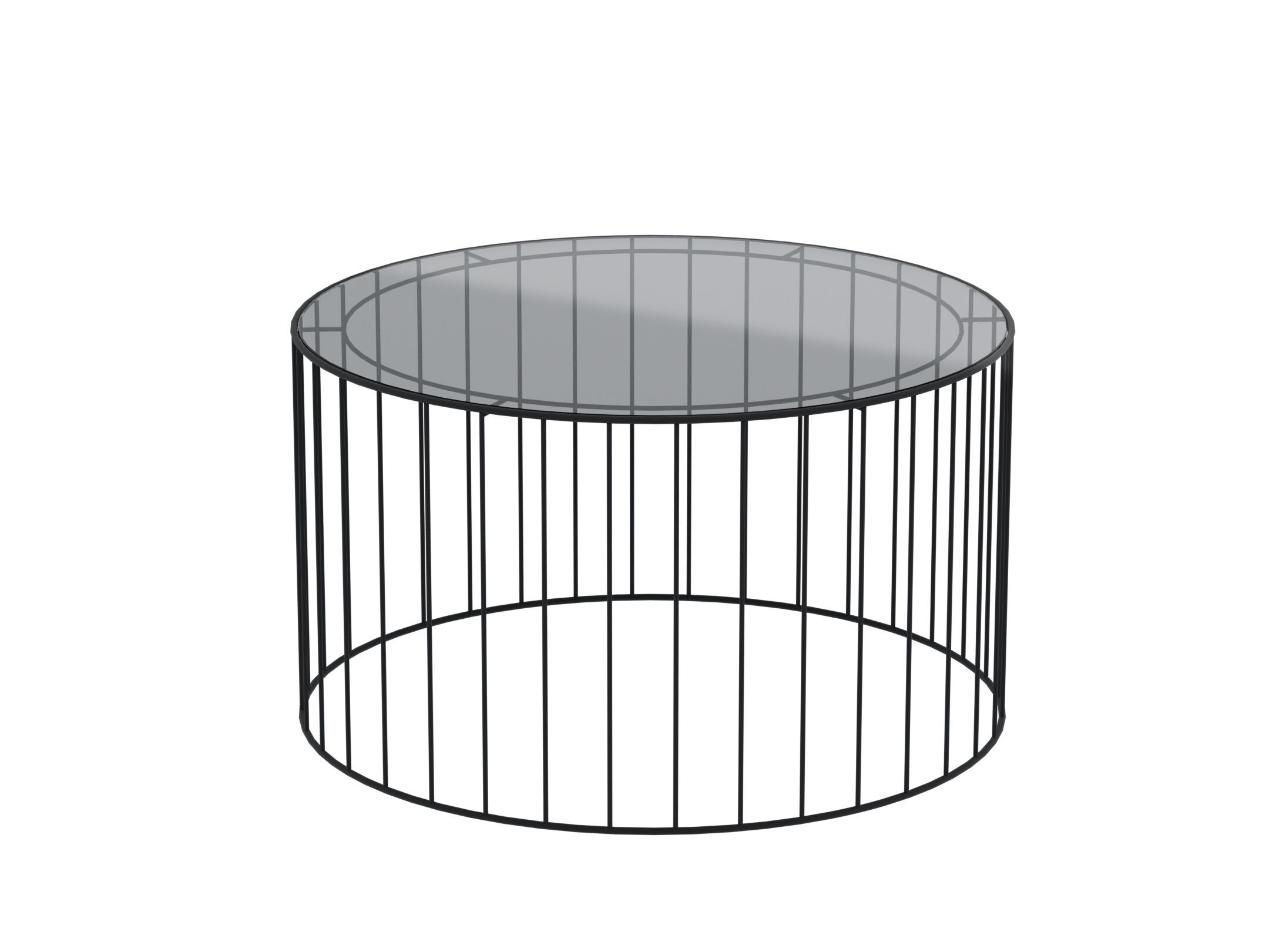 Журнальный столик из железа и стекла Pipedesign Glass ARCH-00070484