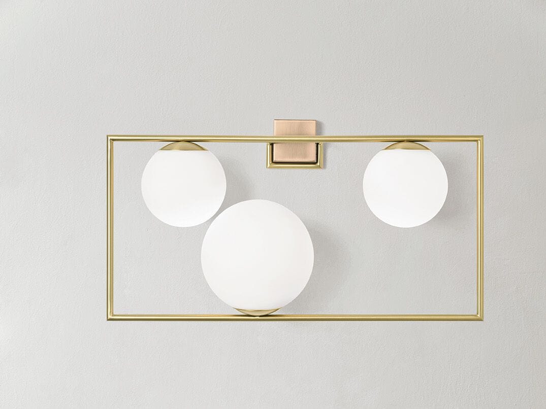 Стальной и стеклянный настенный светильник Miloox Buble ARCH-00093896 - Вид №2