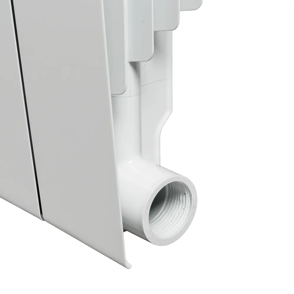 Радиатор Vittoria Плюс 500/87 1 секция боковое подключение биметалл белый Royal Thermo STLM-2107619 - Вид №4