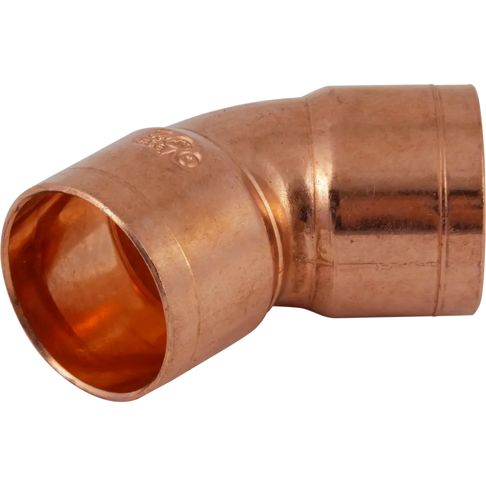 Отвод 45° Viega 22 мм внутреннее-внутреннее соединение, медь 100704 STLM-2167734