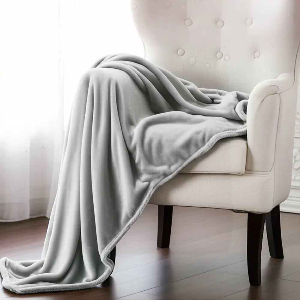 Плед Inspire Enalie Granit 5 цвет светло-серый STLM-2156540 - Вид №3