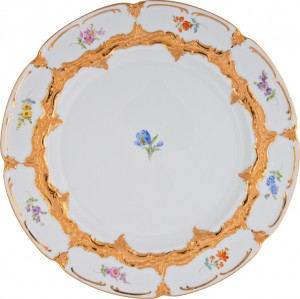95291 Meissen Тарелка пирожковая 15,5см "Форма - Б" (россыпь цветов) Фарфор, Керамика