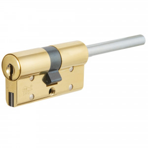 Цилиндр OL3S7-87.66, 55x10x25 мм, ключ/шток, цвет латунь, без вертушки CISA RS3
