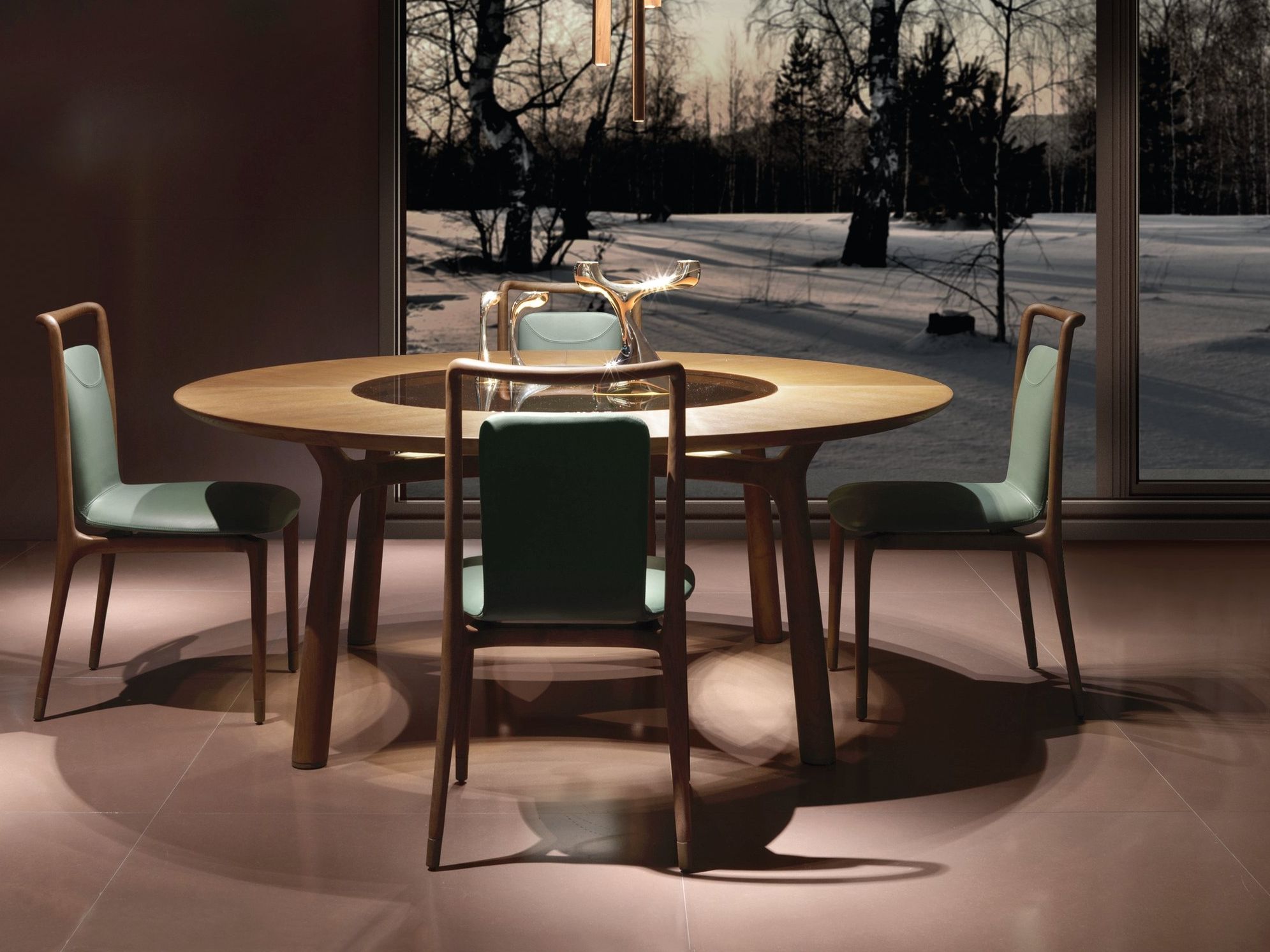 Кожаный стул с подлокотниками Giorgetti IBLA ARCH-00144815 - Вид №3