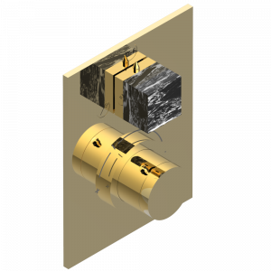 G3R-5500BE Ручка регулировки и маховик 2-канального переключателя для термостатического смесителя арт. 5500AE Thg-paris Montaigne marbre Grand Antique Золото