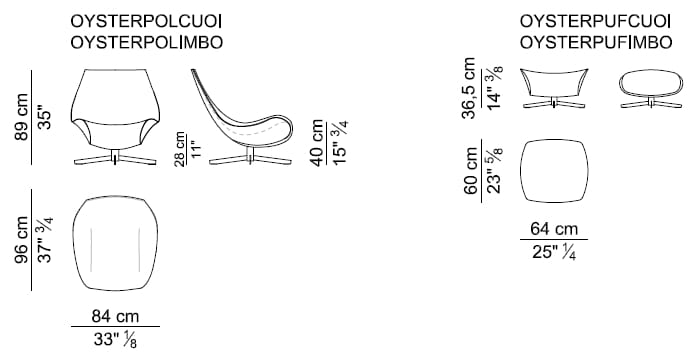 Тканевое вращающееся кресло i 4 Mariani Oyster ARCH-00103007 - Вид №10