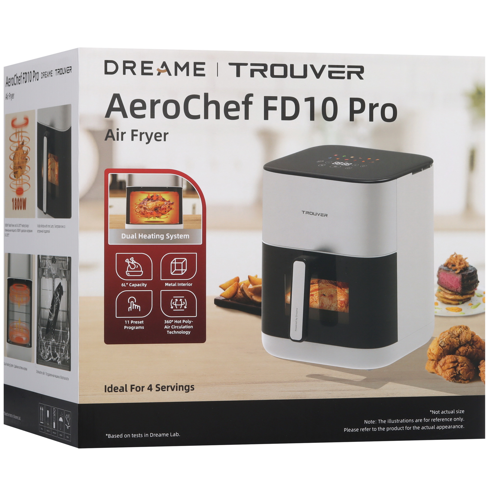 5480024 Аэрогриль Dreame Trouver AirFryer FD10 Pro White белый STDN-0095746 - Вид №8