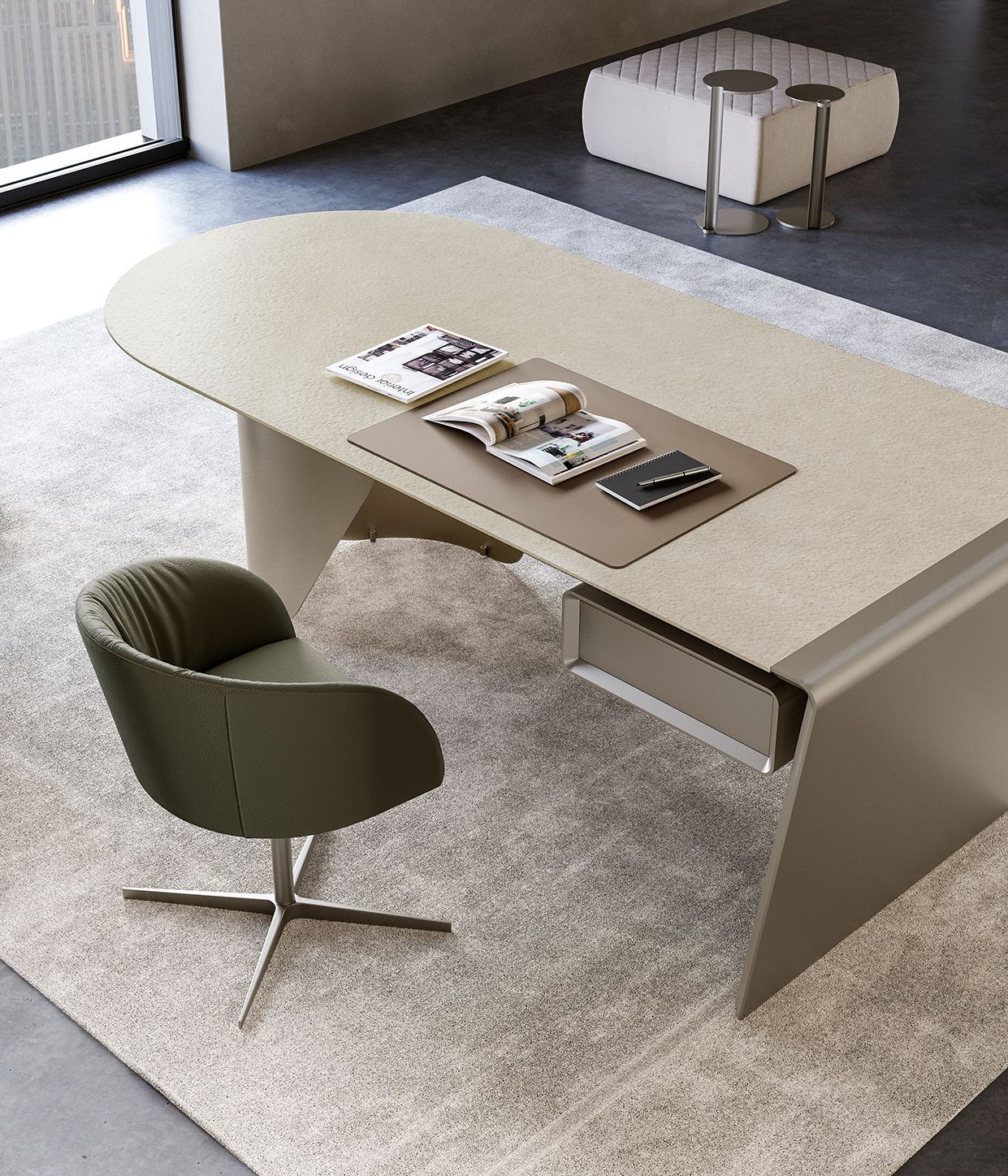 Керамический стол с ящиками EFORMA Onda ARCH-00052379 - Вид №2