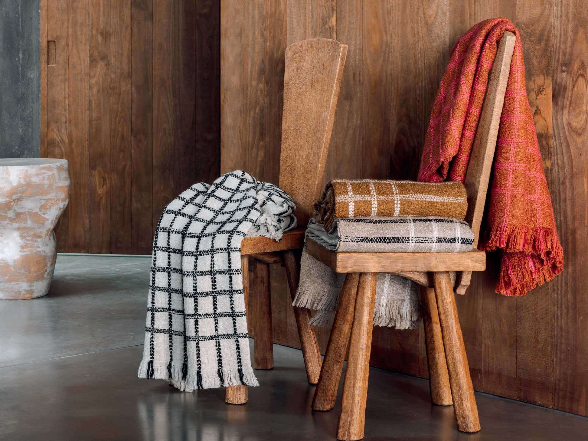 Шерстяной клетчатый плед Élitis EDITH ARCH-00143995