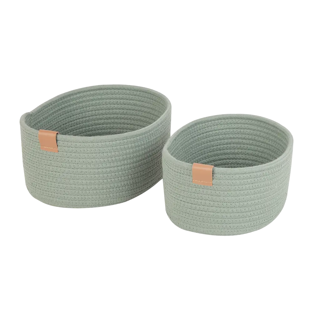 Набор корзин Sensea Magda 20x11.5x27 см цвет зелёный 2 шт STLM-2055308