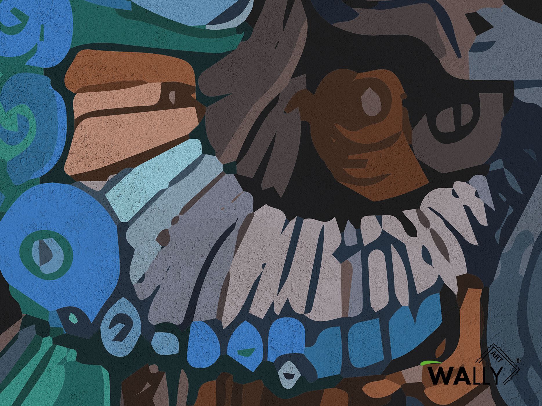 Моющиеся нетканые обои WALLYART BAUHAUS ARCH-00103922 - Вид №1