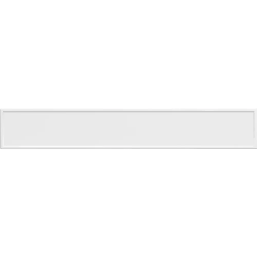 Фасад кухонный DELINIA ID Инта белый с геометрической филенкой 79.7×12.5 см 89340155 STLM-0877212 - Вид №1