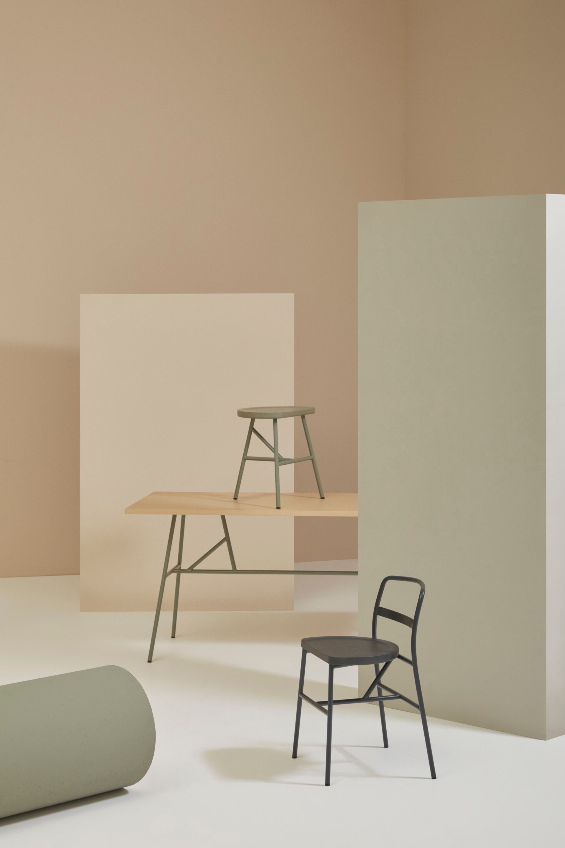 Прямоугольный стол из стали и ясеня Billiani Puccio ARCH-00057224 - Вид №2