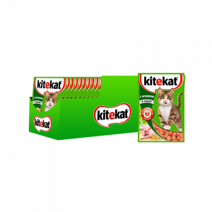 ПР0037576*28 Корм для кошек кролик в соусе конс. пауч 85г (упаковка - 28 шт) Kitekat