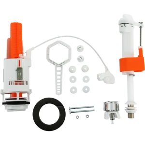 Арматура Equation с нижней подводкой воды 1/2" c двойной кнопкой смыва