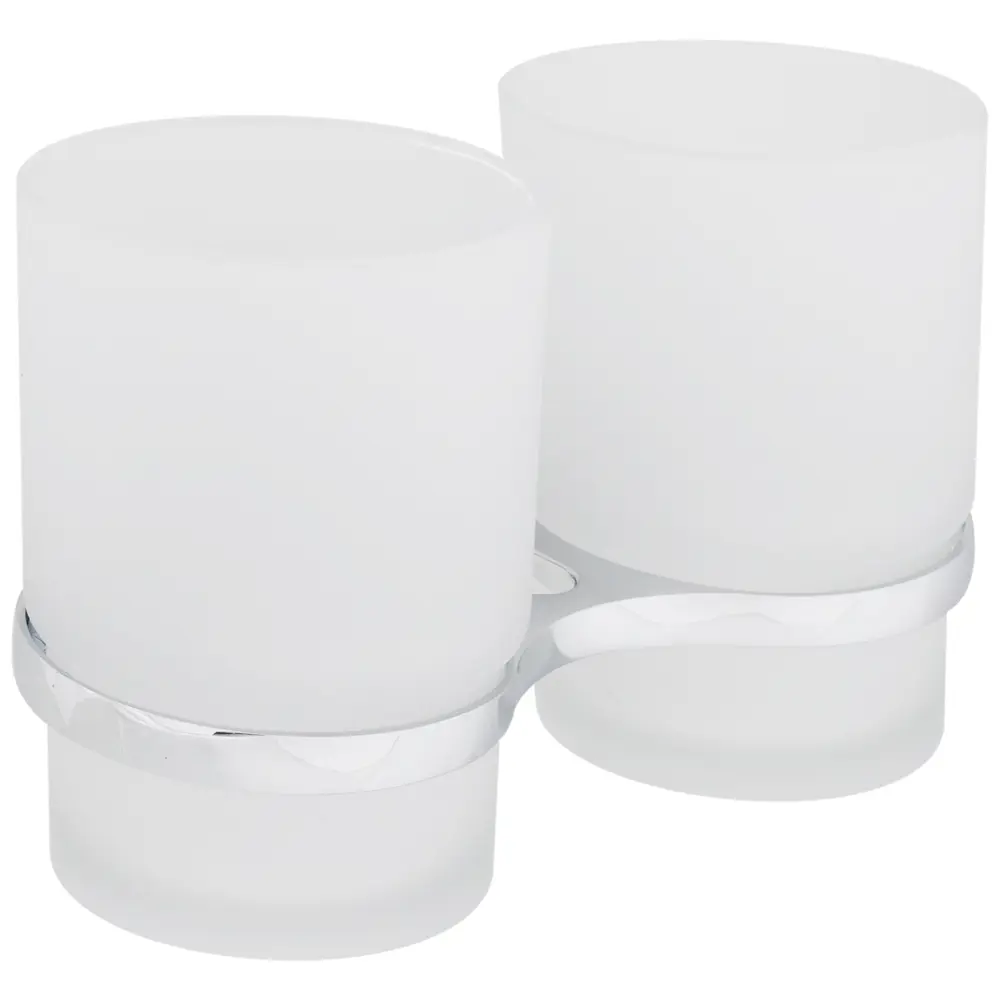 Стакан двойной Grampus "Ocean", стекло, цвет хром STLM-2123977