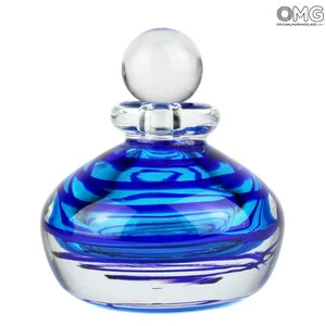 3144 ORIGINALMURANOGLASS Флакон Средиземноморье - соммерсо- Original Murano Glass OMG 12 см