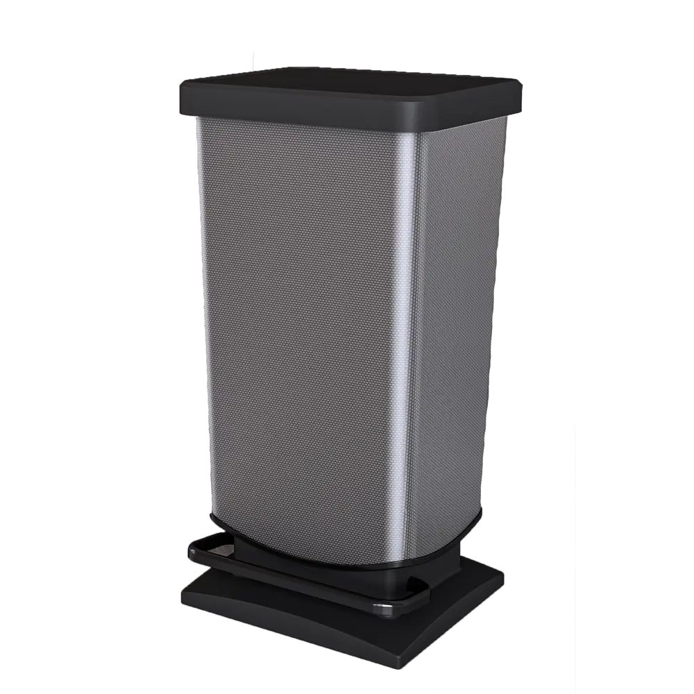 Бак для мусора Delinia с педалью 40 л полипропилен цвет серый STLM-2186545 - Вид №1