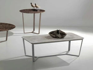 International Marmi Прямоугольный журнальный столик из нержавеющей стали в современном стиле Objects Im8400