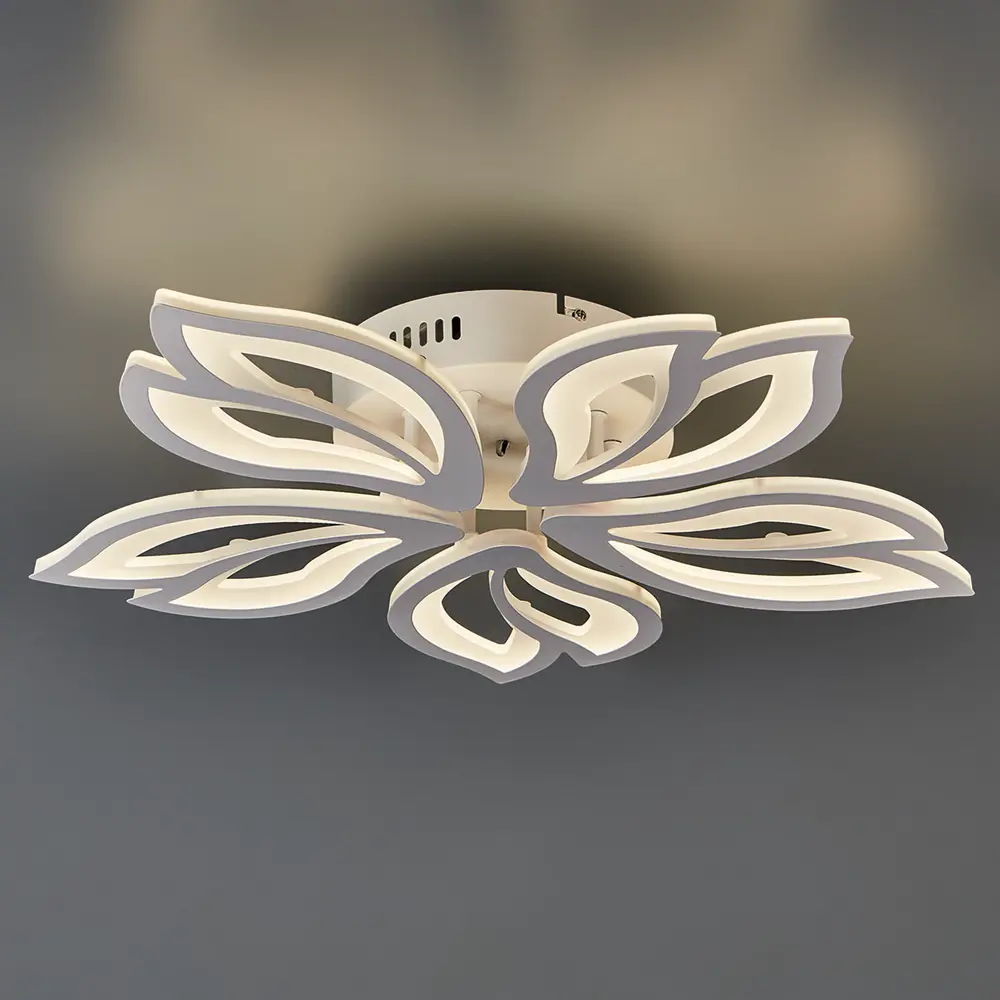 Люстра потолочная Семь огней SF7097/5C-WT LED 110 Вт регулируемый белый свет цвет белый STLM-2120810 - Вид №3