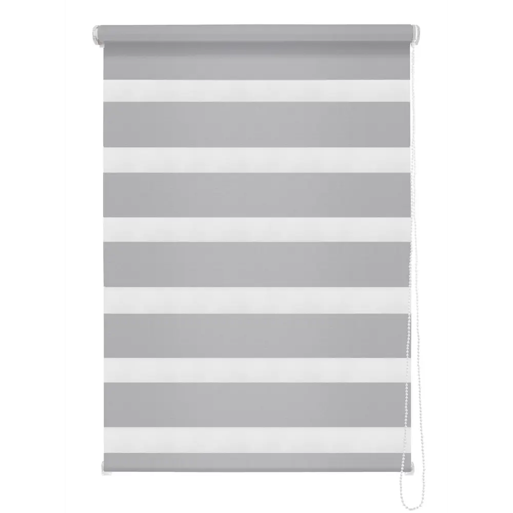 Штора рулонная день-ночь Madrid 50x160 см серая MIAMOZA Коллекция 2024г STLM-2003629