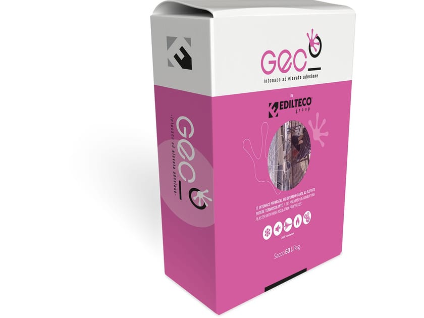 Предварительно смешанная штукатурка с высокой теплоизоляционной способностью EDILTECO Group геккон ARCH-00023439