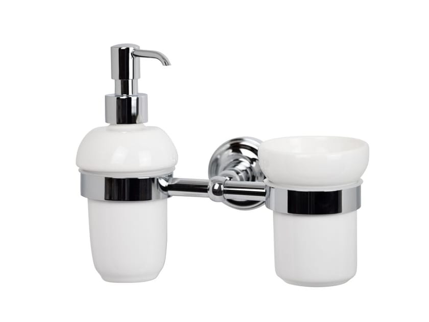 Керамический настенный дозатор мыла / держатель зубной щетки Gaia Mobili Complements ARCH-00071901