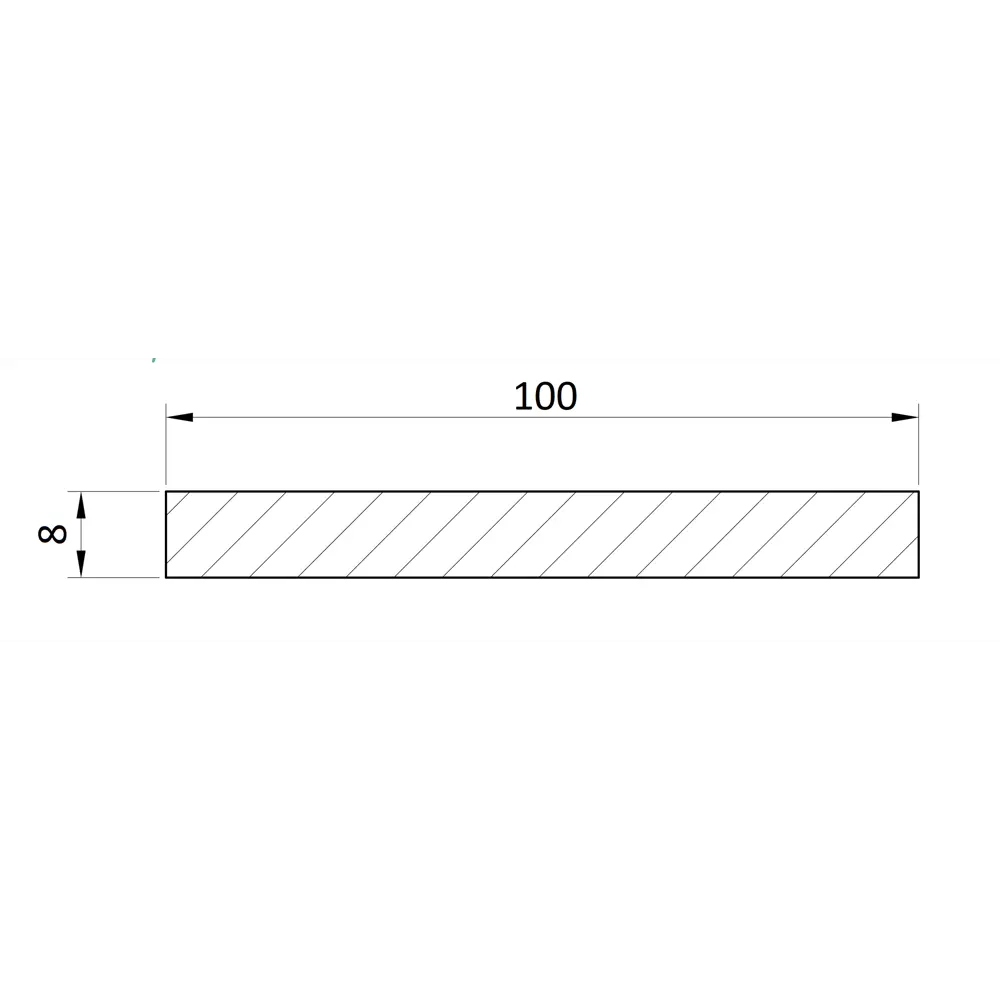 Добор Белеза 2070x100x8 мм финиш-бумага ламинация цвет миланский орех VERDA STLM-2204374 - Вид №3