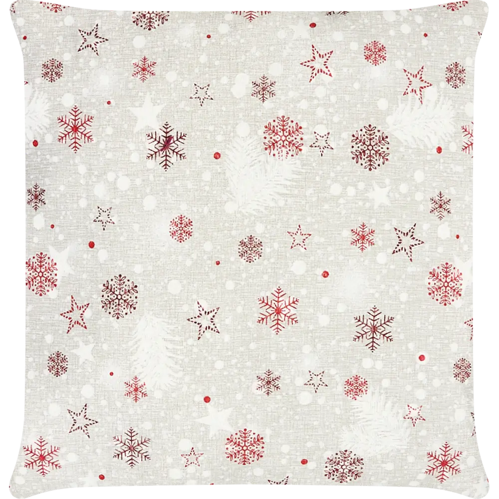 Подушка "Снежинки" 40x40 см цвет серый 82745972 STLM-2201566 Altali 