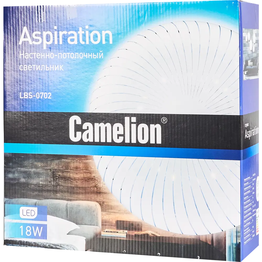 Светильник настенно-потолочный светодиодный Camelion LBS-0702, 15 м², цвет белый 82608232 STLM-2133907  - Вид №6