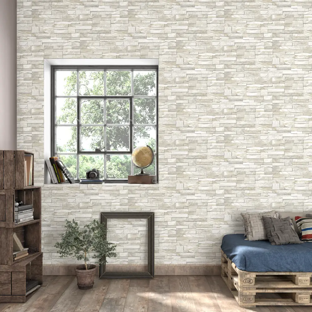 Обои флизелиновые Inspire Samy бежевые 0.53 м STLM-2162694 - Вид №4