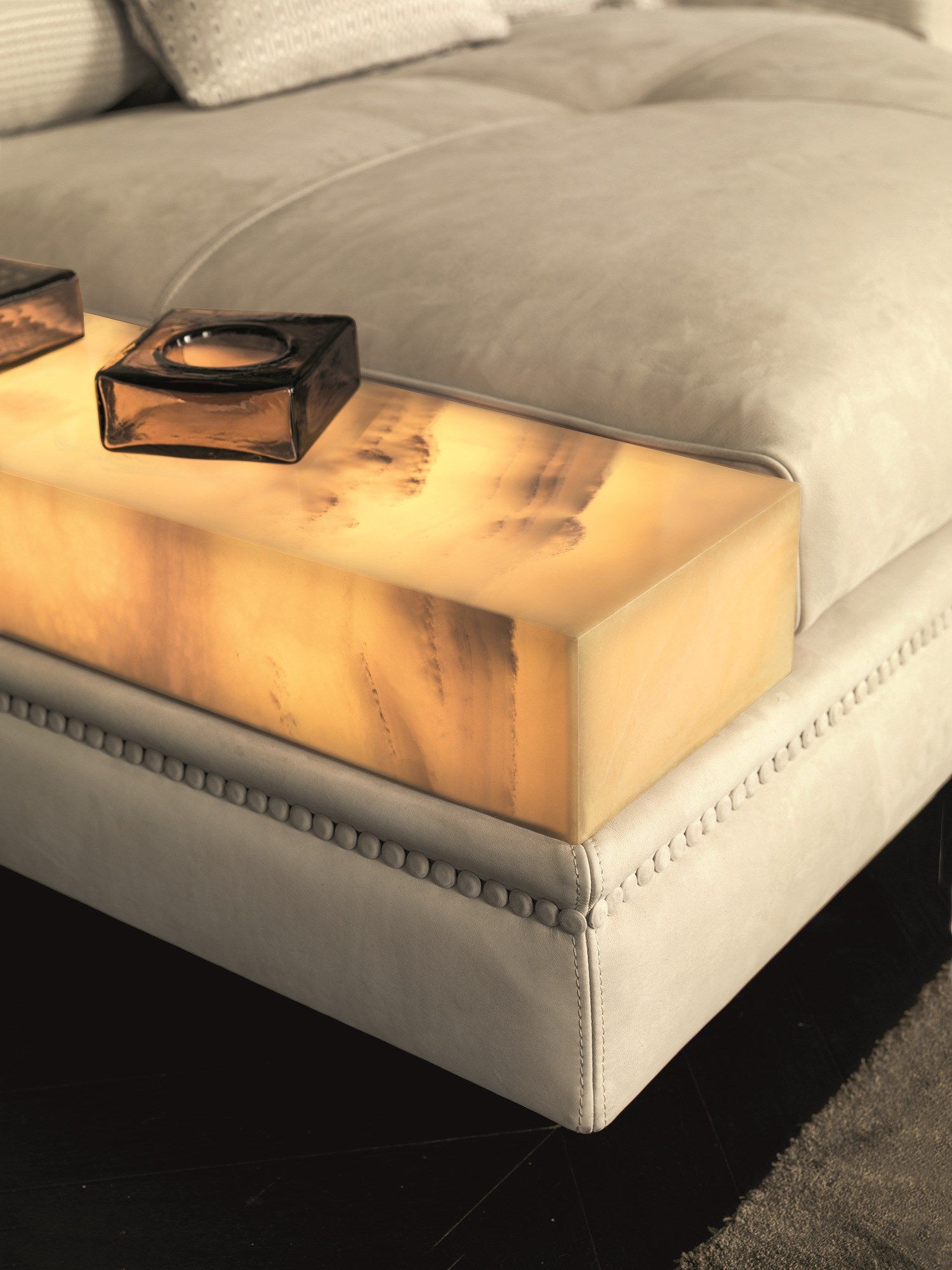 Модульный кожаный диван с журнальной стойкой Longhi Loveluxe 2017-Essence collection ARCH-00053634 - Вид №7