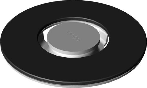 Канализационная арматура  Решетки  Круглый VIEGA 617 189 Модель 4976.31 Santreyd  - Вид №3