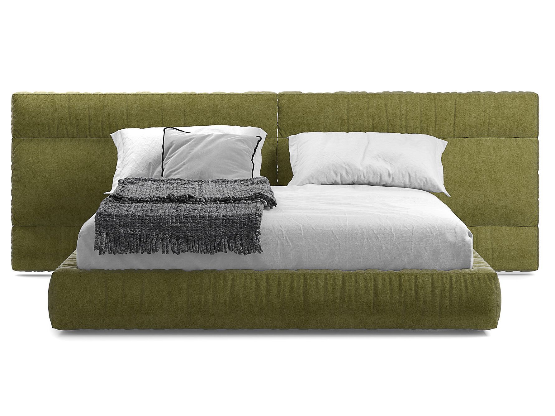 Двуспальная кровать для хранения ткани с мягким изголовьем Nobonobo PETER 2.0 ARCH-00033308