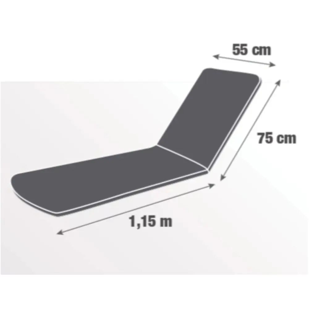 Матрас для шезлонга NATERIAL Bigrey - съемный чехол, бежевый 82565885 STLM-0030178 - Вид №1