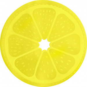 10623329 Harman Салфетка подстановочная круглая 38см, лимон ПВХ